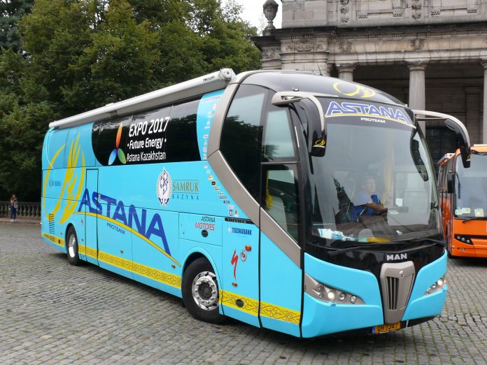 A bus in Kazakhstan. Photo: Wikimedia Commons