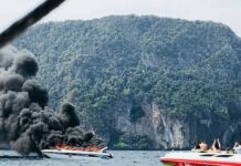 Tourist Boat Bursts Into Flames, 16 Injured