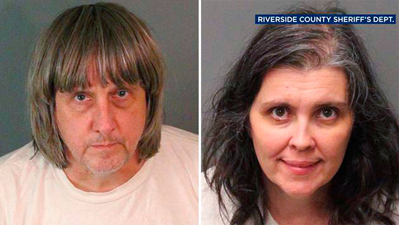 Suspect David Allen Turpin, at left, and Louise Anna Turpin in photos released Sunday by the Riverside County Sheriff's Department. Photo: Riverside County Sheriff's Department / Associated Press