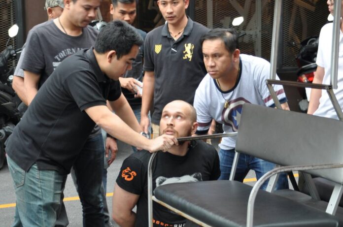 Sergey Medvedev is apprehended by Thai police on Friday