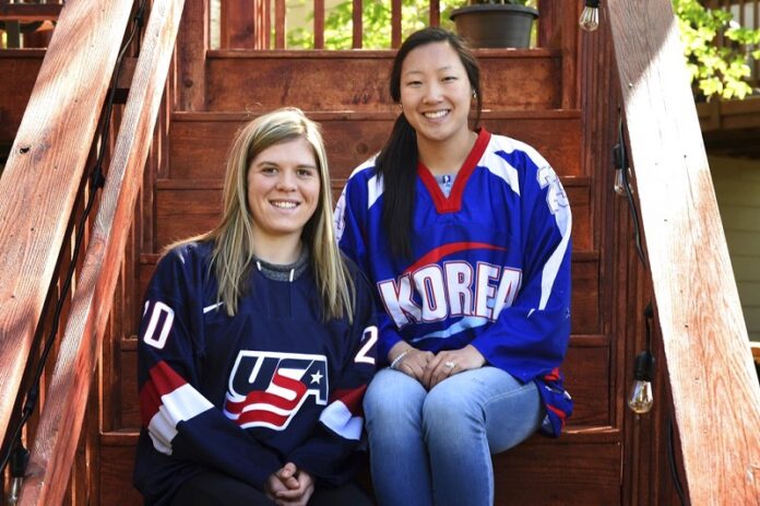 Sisters Hannah, left, and Marissa Brandt, pose at their family's home in May in Vadnais Heights. Minnesota. Photo: Scott Takushi / Associated Press