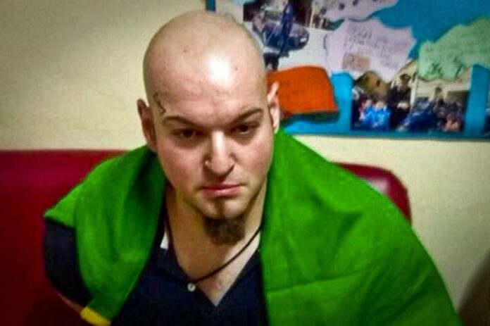 A picture showing a man identified by the Italian Carabinieri, paramilitary police, as Luca Traini. Photo: Associated Press