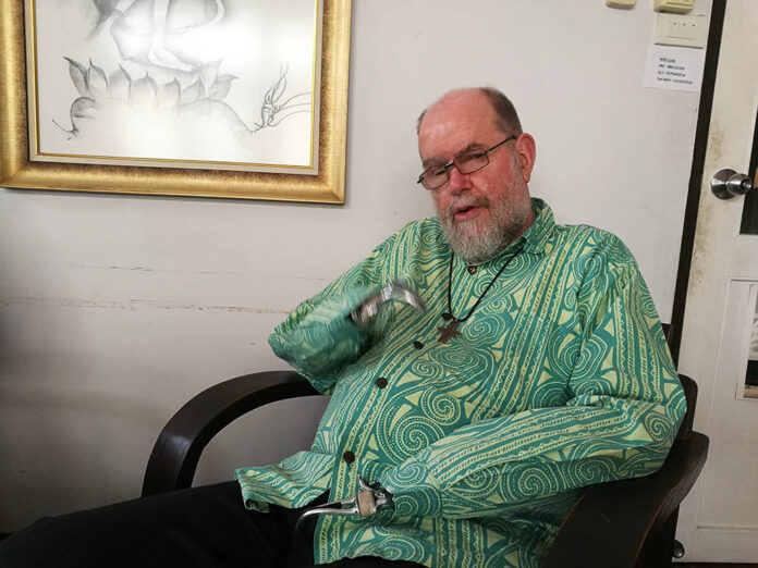 South African Anglican Priest Michael Lapsley. South African Anglican Priest Michael Lapsley.