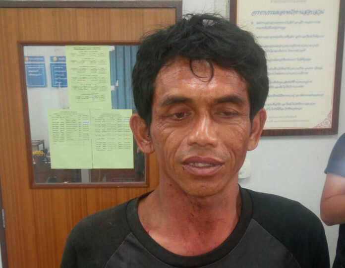 Krissana Jutacheun in police custody Thursday in March.
