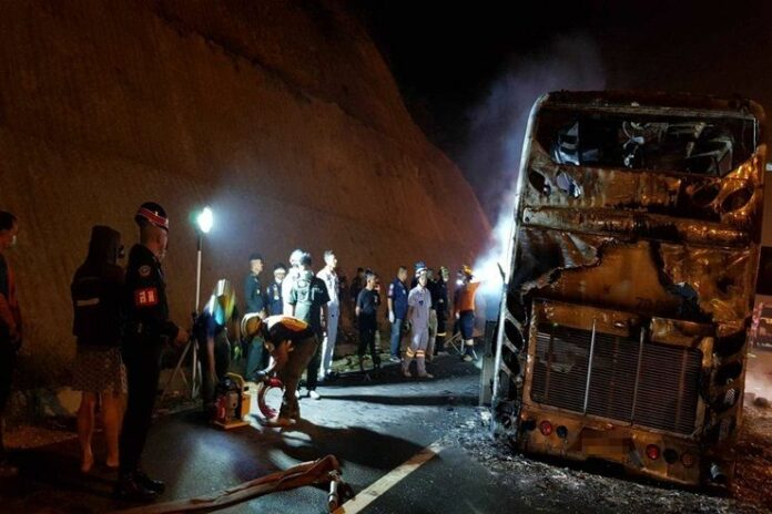 20 Foreign Workers Incinerated in Bus Fire