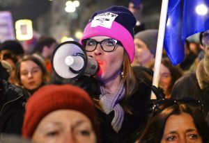 Women's Day march in Warsaw, Poland. Photo: Alik Keplicz / Associated Press