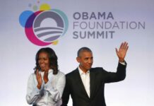 Obamas to Discuss Plans for a Show on Netflix Former President Barack Obama and former first lady Michelle Obama arriving for the first session of the Obama Foundation Summit in Chicago. Photo: Charles Rex Arbogast / Associated Press