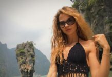 Russian Court Rules in Favor of Oligarch in Disclosure Case Anastasia Vashukevich poses for a picture in January by James Bond Island in southern Thailand.
