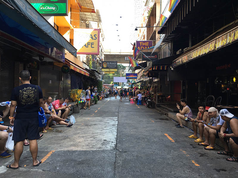 No water fighting on Soi Silom 4, where bars will open after 5pm.