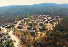 Voranai: The Spoils of Siam An image showing a construction of residences on Doi Suthep in Chiang Mai province. Photo: Yahya Mankong / Facebook