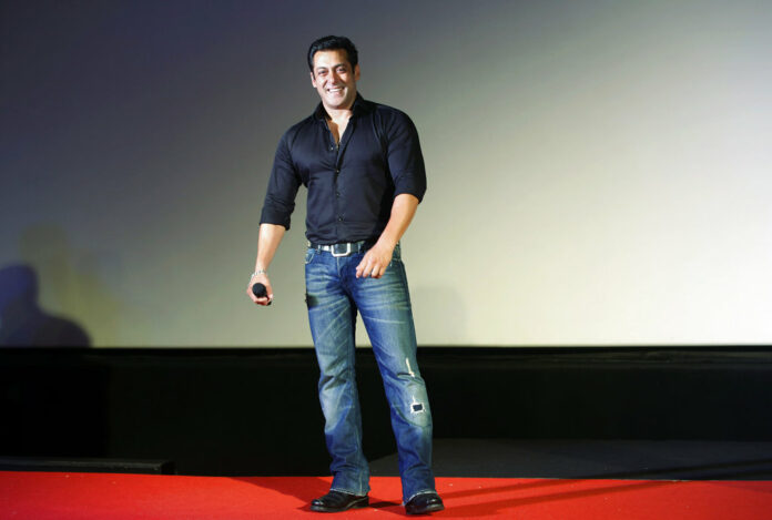 Indian Bollywood actor Salman Khan smiles as he attends the trailer launch of his movie Indian Bollywood actor Salman Khan smiles as he attends the trailer launch of his movie