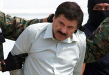 Notorious Drug Lord Joaquin ‘El Chapo’ Guzman Convicted Joaquin "El Chapo" Guzman, head of Mexico's Sinaloa Cartel, being escorted to a helicopter in Mexico City following his capture. Photo: Eduardo Verdugo / Associated Press
