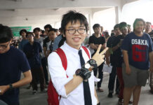 Binge Watch: Student Reformer Calls Out Military Leadership Netiwit Chotiphatphaisal at an army conscription center in April in Samut Prakan.