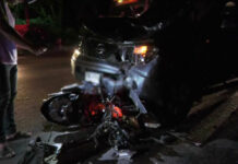 Laws Can’t Solve Road Deaths: Interior Minister A motorcyclist was killed after crashing into a truck Monday night in Sisaket province.