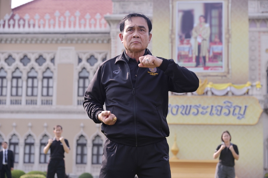 Gen. Prayuth Chan-ocha, leader of the 2014 coup and 29th prime minister of Thailand, leads one of his hallmark - and mandatory - 'Workout Wednesday' sessions at the Government House in Bangkok.