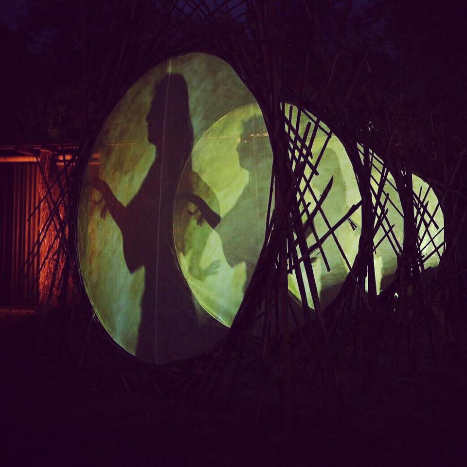 Kor.Bor.Vor bamboo light installation at Wonderfruit Festival. Photo: Courtesy