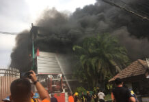 Factory Fire in Southwest Bangkok Injures 2