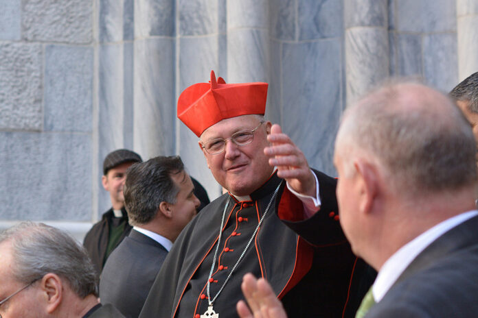 Cardinal Timothy Dolan during the 2016 New York City Parade. Photo: Tom Hannigan / Flickr