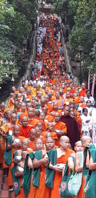 Visakha Bucha is marked Tuesday on Doi Suthep in Chiang Mai province.