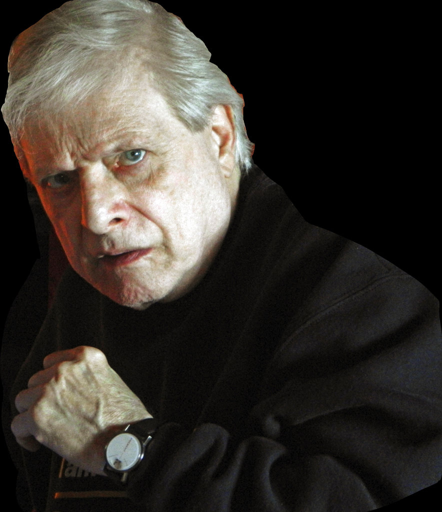 Author Harlan Ellison in the Sherman Oaks neighborhood of Los Angeles in 2012. Photo: Steve Barber / Associated Press