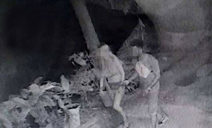A security camera captured the two walking back to his hotel room. She would later say he drugged and raped her.