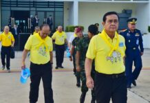 Time to Leave the Military Dictatorship Cave? Junta chairman Prayuth Chan-ocha (front) in an undated photo.