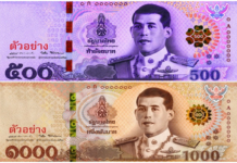 New 500, 1,000 Baht Bills to Be Released July 28