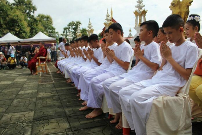 Wild Boars Ordain as Monks to Thank ‘Sgt. Sam’