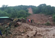 Family of 8 Swept Away in Nan Mudslide An image shows a small northern community buried under mud Saturday in Nan province.