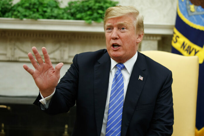 President Donald Trump speaks during a meeting with Dutch Prime Minister Mark Rutte in the Oval Office of the White House, Monday, July 2, 2018, in Washington. Photo : Evan Vucci / Associated Press