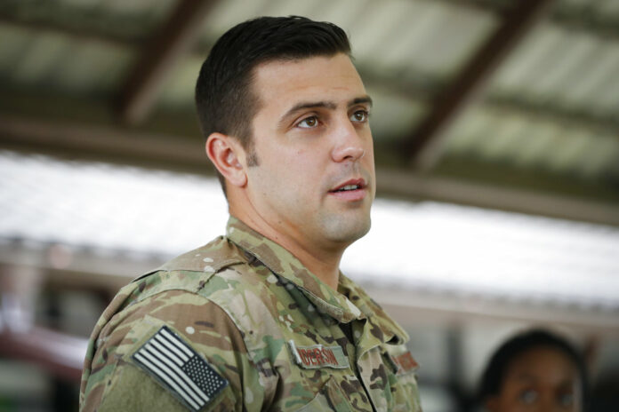 U.S. Air Force Master Sargent Derek Anderson talks about the risky operation of extracting the trapped boys and their soccer coach to Associated Press during an exclusive interview Wednesday in Chiang Rai province. Photo: Vincent Thian / Associated Press