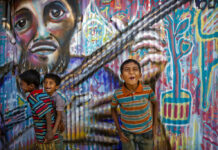 Race to Save Drowning Rohingya Boy Exposes Spiraling Crisis Rohingya refugee children play outside their makeshift school in January in the Kutupalong refugee camp near Cox's bazar, Bangladesh. Photo: Manish Swarup / Associated Press