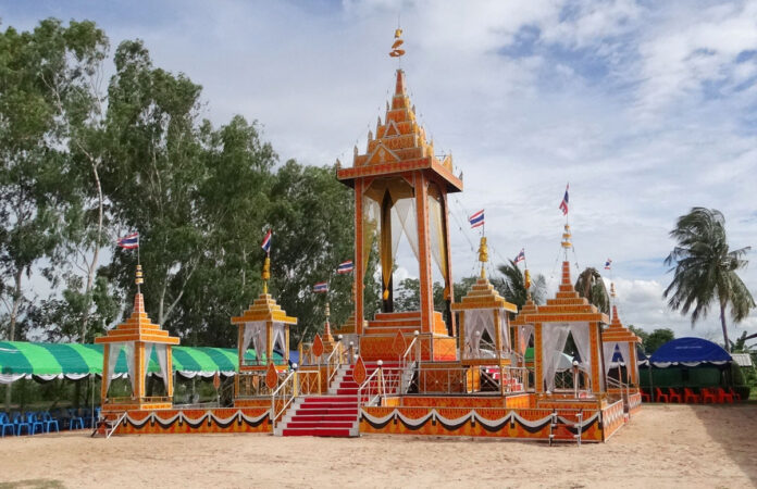 Smaan Kunan’s crematorium in Wat Nhong Koo in Roi Et.
