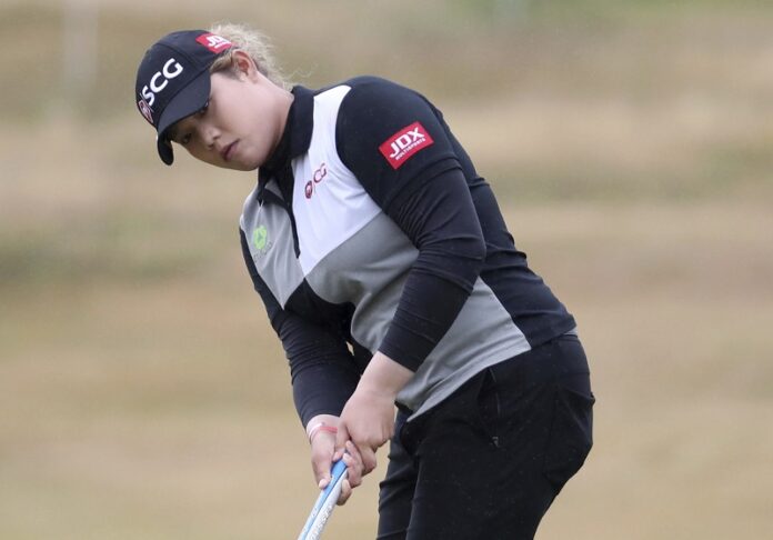 Ariya Jutanugarn putts in a file photo at the 2018 Women's Scottish Open at Gullane Golf Club in East Lothian, Scotland. Photo: Jane Barlow / Associated Press