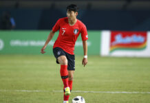 No Rest for Son After Grueling Summer of Footie South Korea's Son Heung Min prepares to pass the ball in August during their men's football match between South Korea and Malaysia at the 18th Asian Games at Si Jalak Harupat Stadium in Bandung, Indonesia. Photo: Achmad Ibrahim / Associated Press