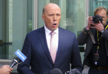 Australian Political Challenger Known for Hard-Right Stances Former Australian Cabinet Minister Peter Dutton addresses the media at Parliament House Tuesday in Canberra, Australia. Photo: Rod McGuirk / Associated Press