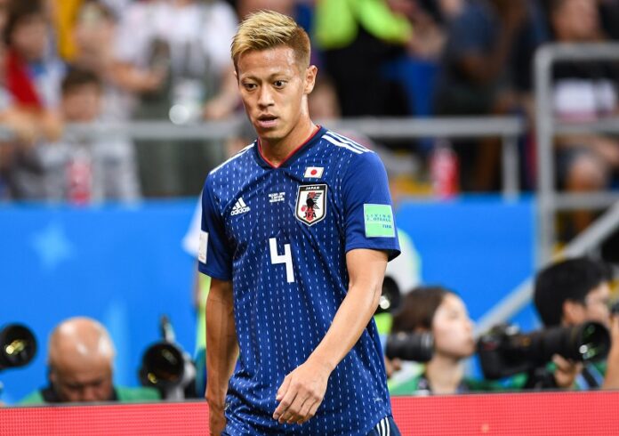 Japanese football international Keisuke Honda at the 2018 World Cup in Russia. Photo: Светлана Бекетова / Wikimedia Commons