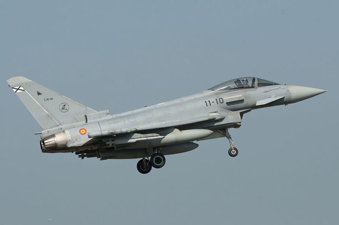 A Spanish Eurofighter Typhoon in 2014. Photo: Gerard van der Schaaf / Flickr A Spanish Eurofighter Typhoon in 2014. Photo: Gerard van der Schaaf / Flickr