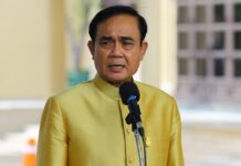 Prayuth Upset by Prediction He’ll Lose Power in Election Junta chairman Gen. Prayuth Chan-ocha in September in Bangkok.