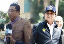 Junta Replaces Pattaya Mayor by Article 44 Sontaya Khunpluem, at left. At right, junta chairman and Prime Minister Prayuth Chan-ocha.