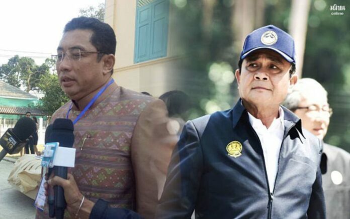 Sontaya Khunpluem, at left. At right, junta chairman and Prime Minister Prayuth Chan-ocha. Sontaya Khunpluem, at left. At right, junta chairman and Prime Minister Prayuth Chan-ocha.
