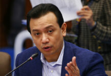 Duterte Voids Amnesty of Critical Senator, Orders His Arrest Philippine opposition Sen. Antonio Trillanes IV presides over a committee hearing on Civil Service Tuesday, Sept. 4, 2018 in suburban Pasay city, south of Manila, Philippines. Photo: Bullit Marquez / Associated Press