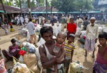 Experts Air New Concerns About UN Response to Myanmar Crisis Newly arrived Rohingya Muslims from Myanmar prepare to leave a transit shelter in 2017 in Shahparirdwip, Bangladesh. Photo: Gemunu Amarasinghe / Associated Press
