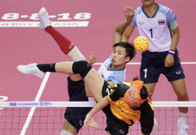 Thailand Out of Asian Games Top 10 for First Time in 24 Years Thailand's four-member women's Sepak Takraw team beat Vietnam Saturday to win the gold.