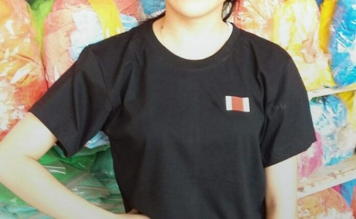 Black T-shirts with red-and-white emblem reportedly purchased by two women taken into custody. Image: Thai Lawyer for Human Rights. Black T-shirts with red-and-white emblem reportedly purchased by two women taken into custody. Image: Thai Lawyer for Human Rights.