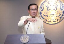 Govt, Knocked by Rappers, Responds With Own Tune Prime Minister Prayuth Chan-ocha speaks to reporters in September in Bangkok.