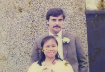 Bodies of Murdered Briton and Thai Wife Found A wedding photo of Alan Hogg and Nhot Suddaen.