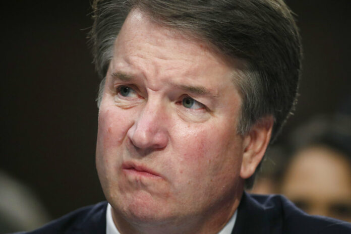 US Supreme Court nominee Brett Kavanaugh testifies before the Senate Judiciary Committee on Capitol Hill in Washington. Photo: Alex Brandon / Associated Press