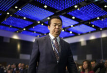 Interpol President Reported Missing During Trip to China Interpol President, Meng Hongwei, walks toward the stage to deliver his opening address in 2017 at the Interpol World congress in Singapore. Photo: Wong Maye-E / Associated Press