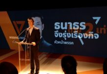 Future Forward Leader Says He’s Ready to Oppose a Military Coup Future Forward leader Thanathorn Juangroongruangkit speaks in October at the party headquarters in Bangkok.